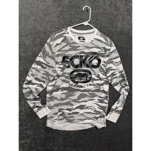 Ecko Unltd Long Sleeve Thermal Camo Graphic Shirt Mens Size M